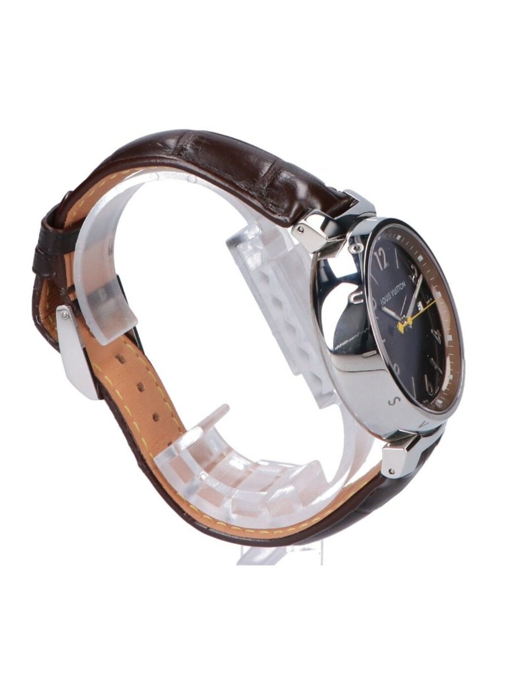 Louis Vuitton Brown Tambour Quartz Watch - Picture 5 of 8